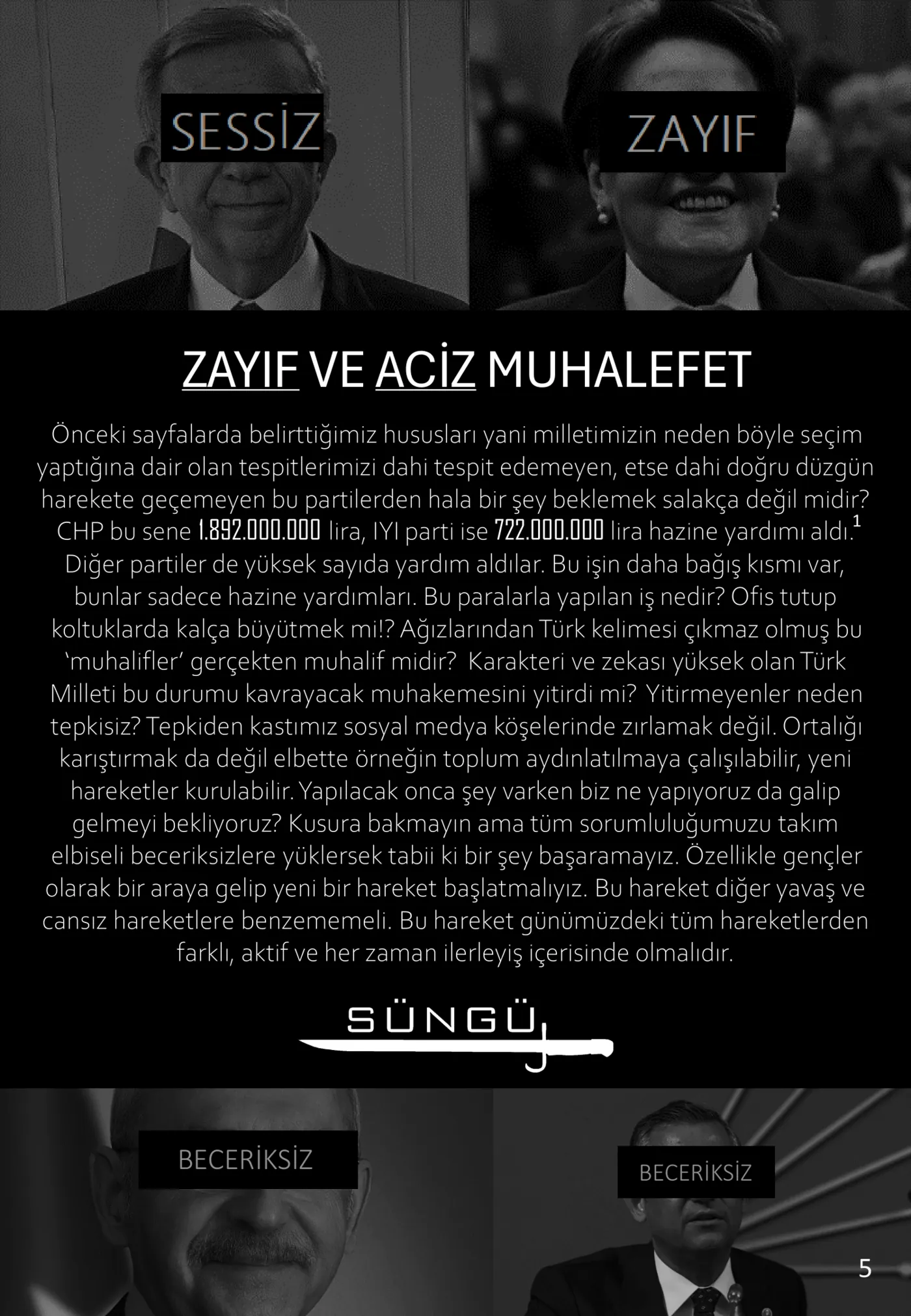 Süngü Dergisi - 1. Sayı, sayfa 5