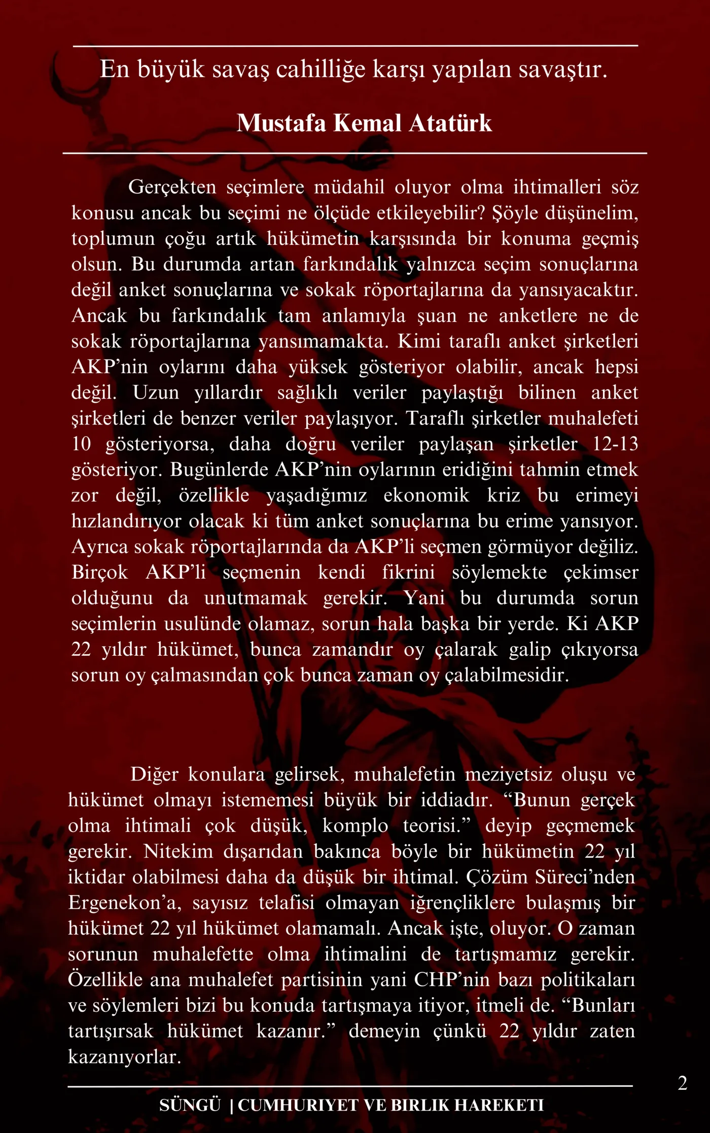 Süngü Dergisi - 2. Sayı, sayfa 3