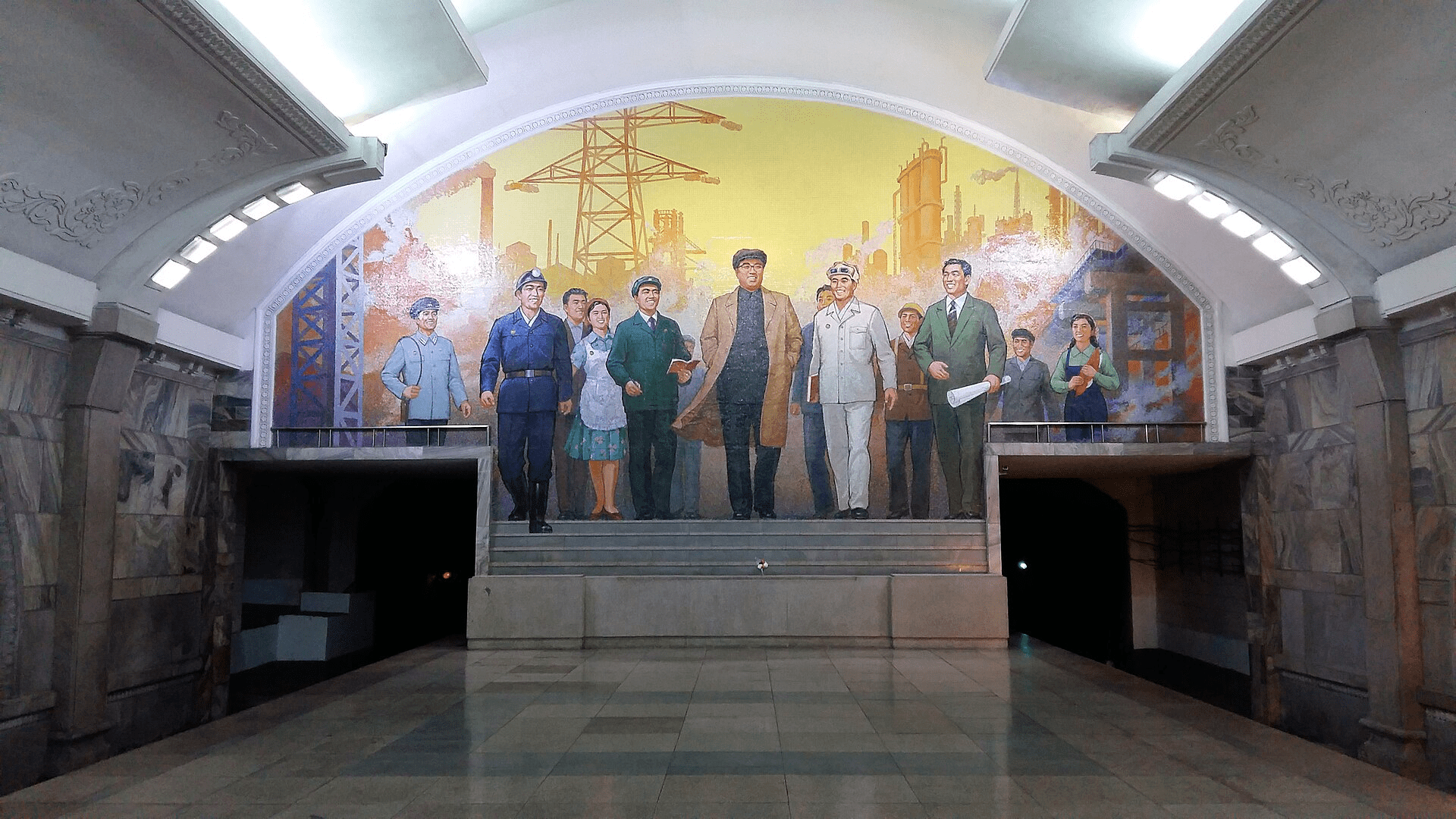 Kuzey Kore metro istasyonu 1