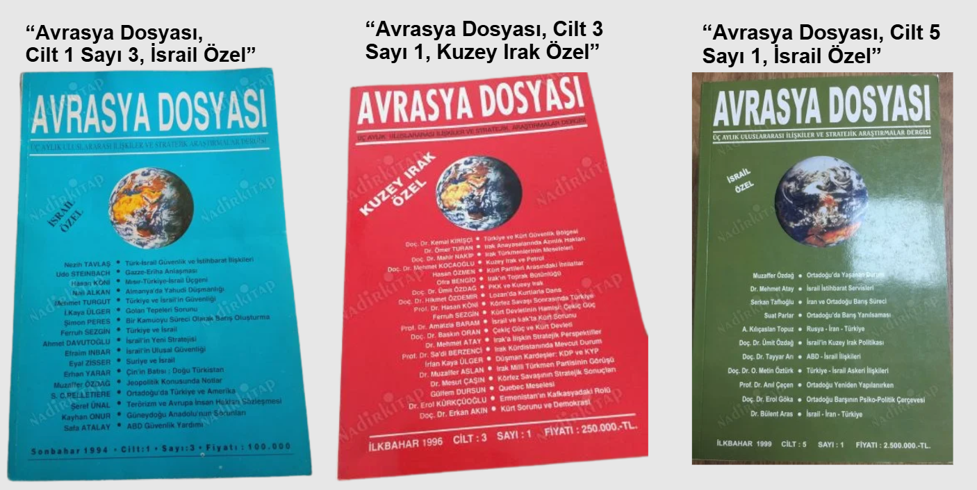 Avrasya Dosyası diğer yayınlar