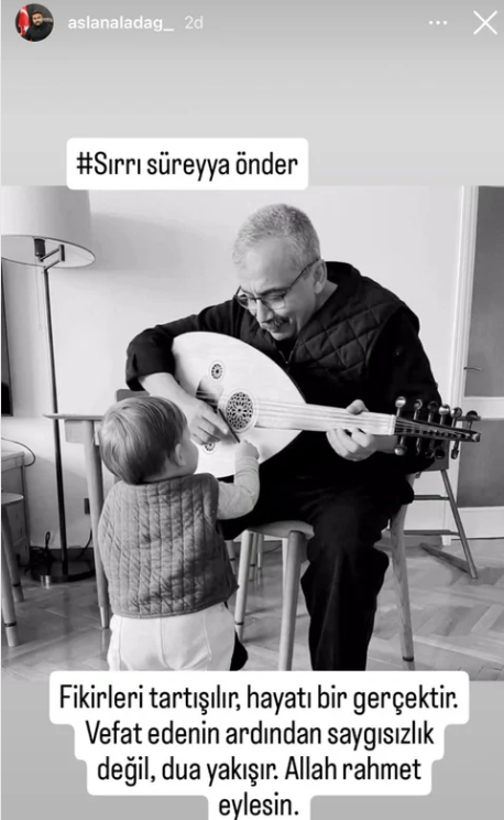 Diyarbakır İl Başkanı Aslan Aladağ'ın Sırrı Süreyya paylaşımı
