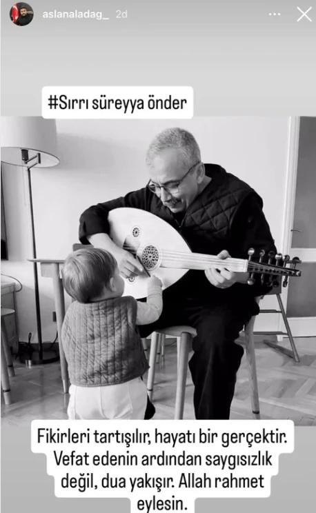 Diyarbakır İl Başkanı Aslan Aladağ'ın Sırrı Süreyya paylaşımı