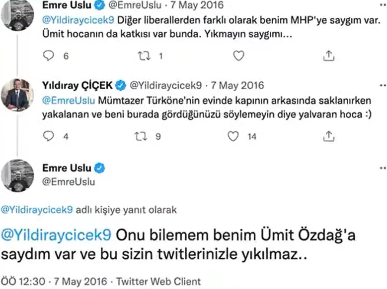 Emre Uslu'nun eski tweeti