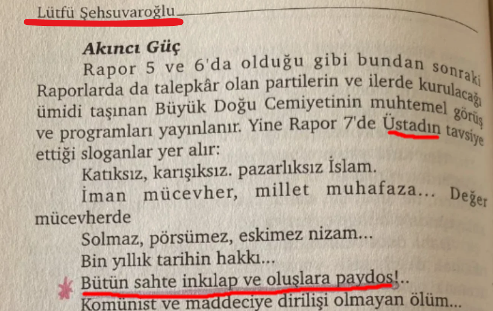 Lütfü Şehsuvaroğlu kitabından ilgili bölüm