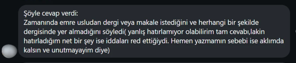 Emre Uslu'nun eski tweeti
