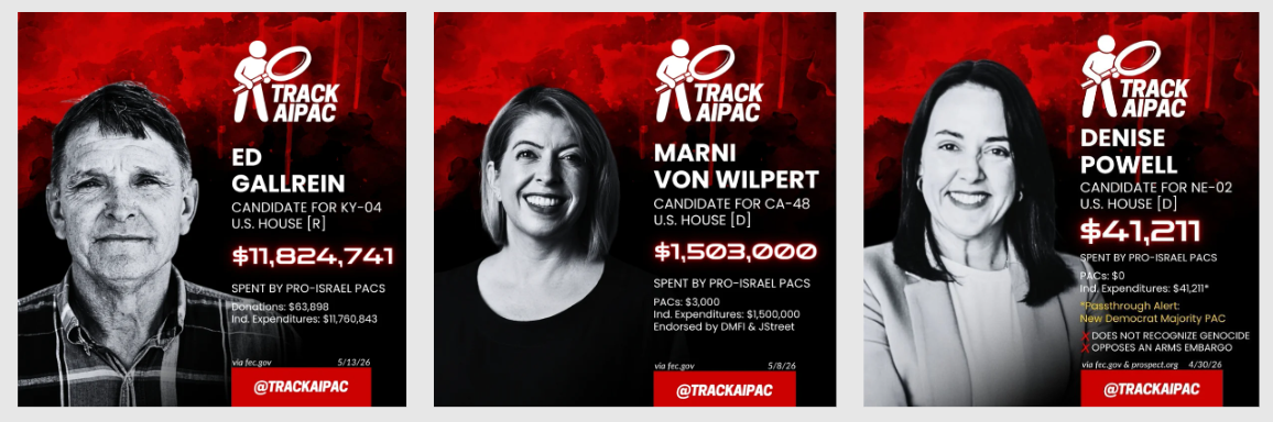 Track AIPAC örnek paylaşımları