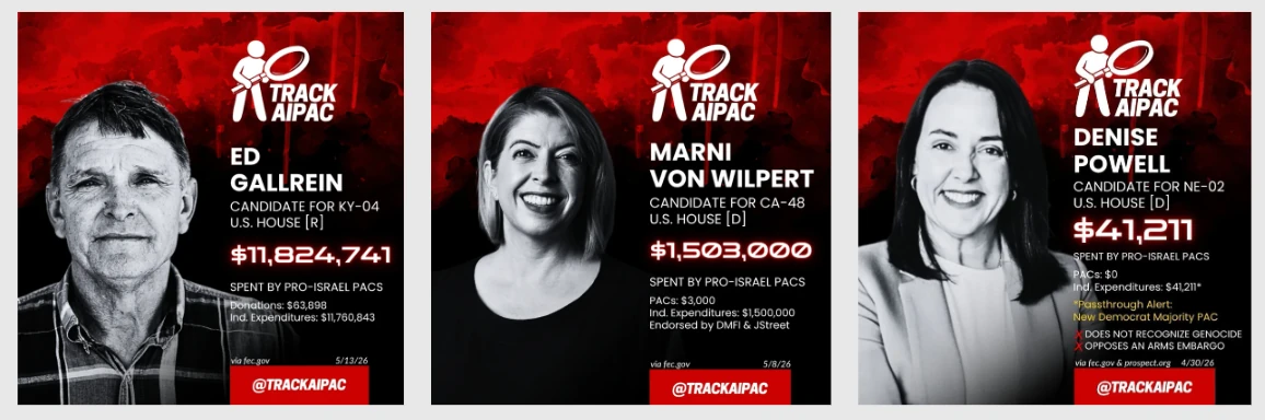 Track AIPAC örnek paylaşımları
