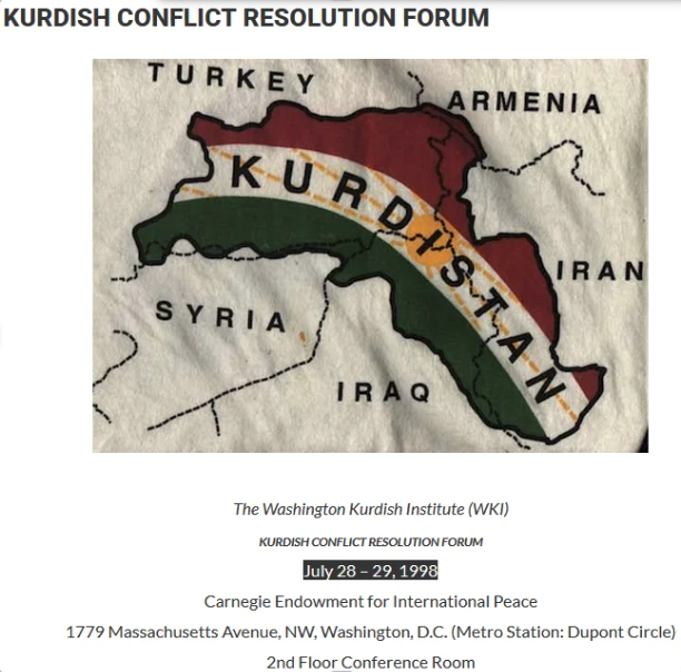 Washington Kurdish Institute toplantı duyurusu