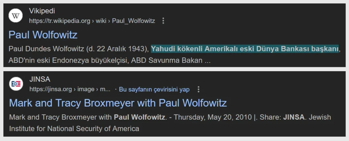 Paul D. Wolfowitz'in faaliyetleri